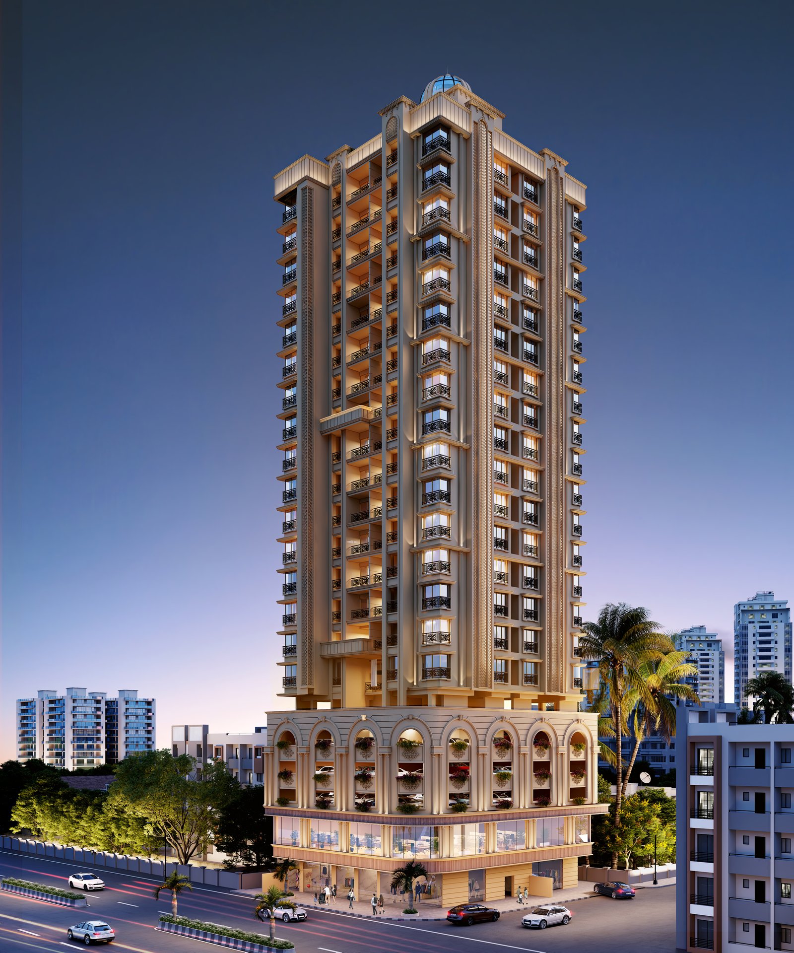 Chandraneel Night Perspective